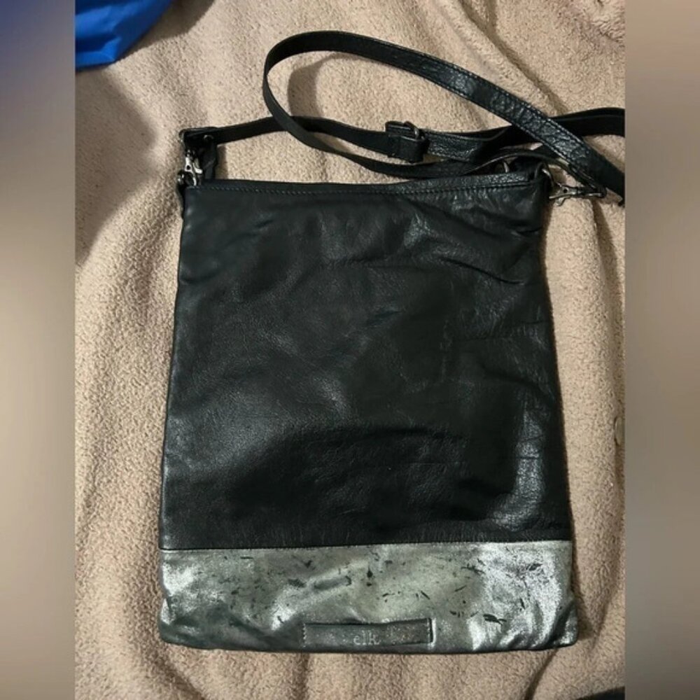 ELK Black & Silver Crossbody Purse